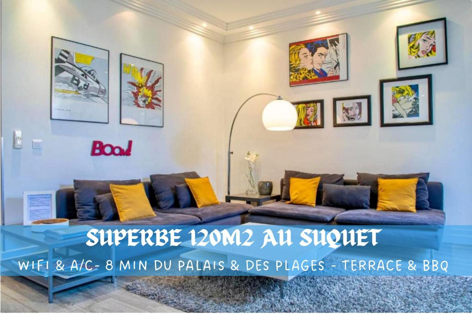 Superbe 120M2 Au Suquet - Property With Style Cannes Eksteriør bilde